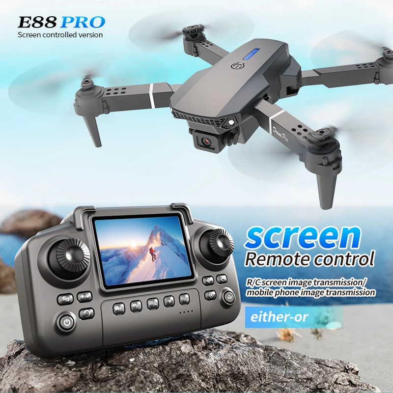 Drone Rc Land - طائرة بدون طيار احترافية E88 PRO