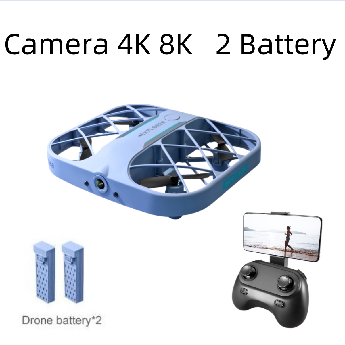Drone Rc App - طائرة JJRC H107 FPV RC بدون