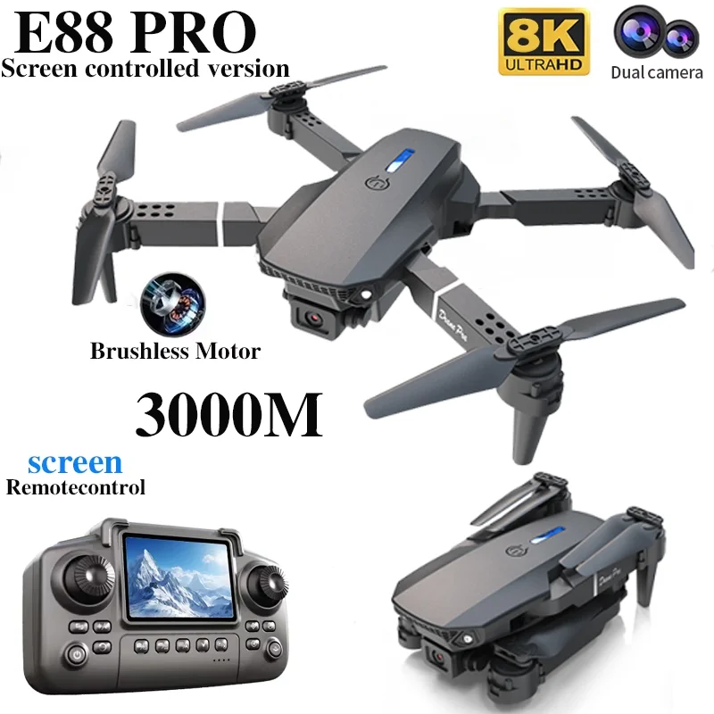 طائرة بدون طيار احترافية E88 P - مراجعة Drone Rc Land وسعره