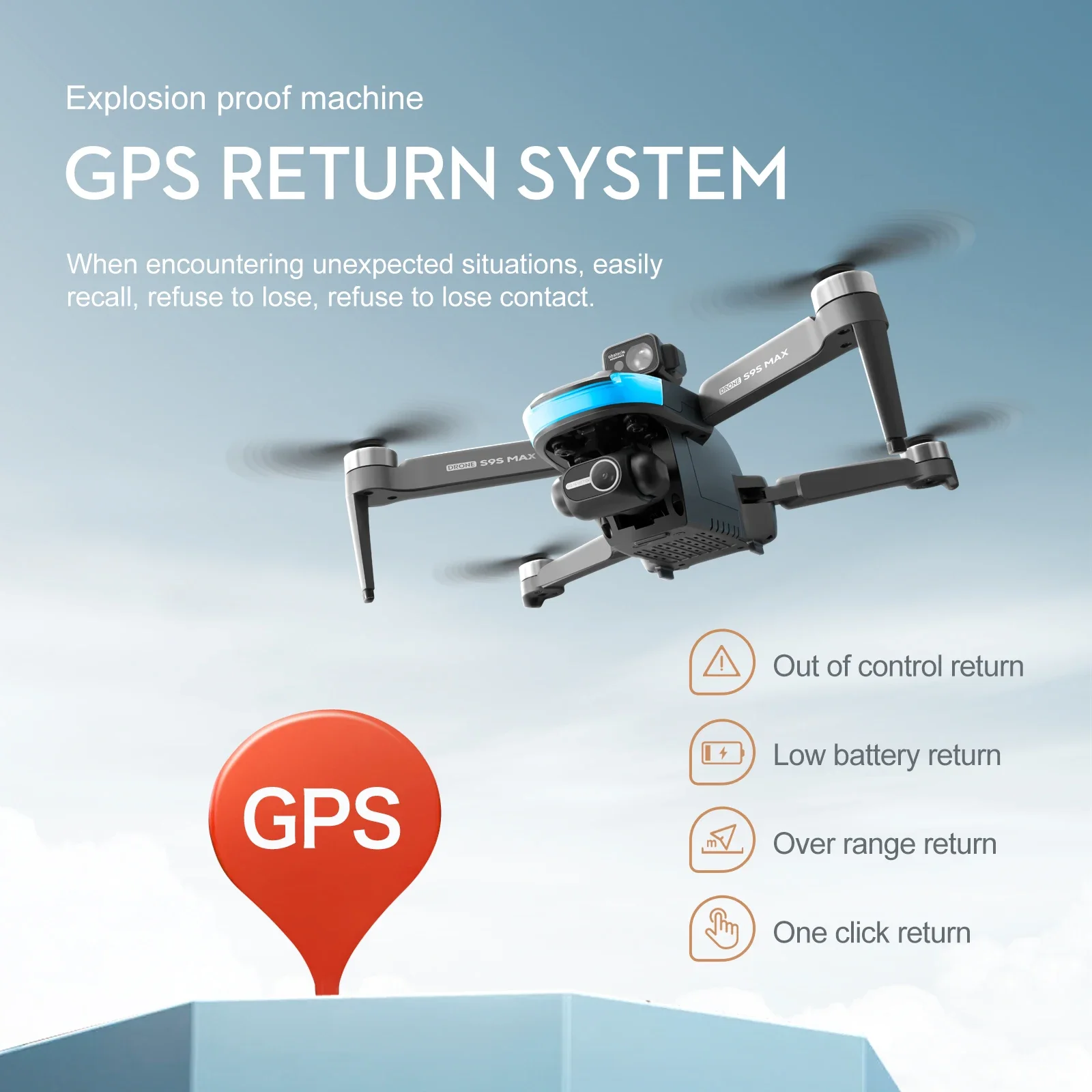 جديد S9S ماكس طائرة صغيرة بدون - مراجعة Gps Module Drone وسعره