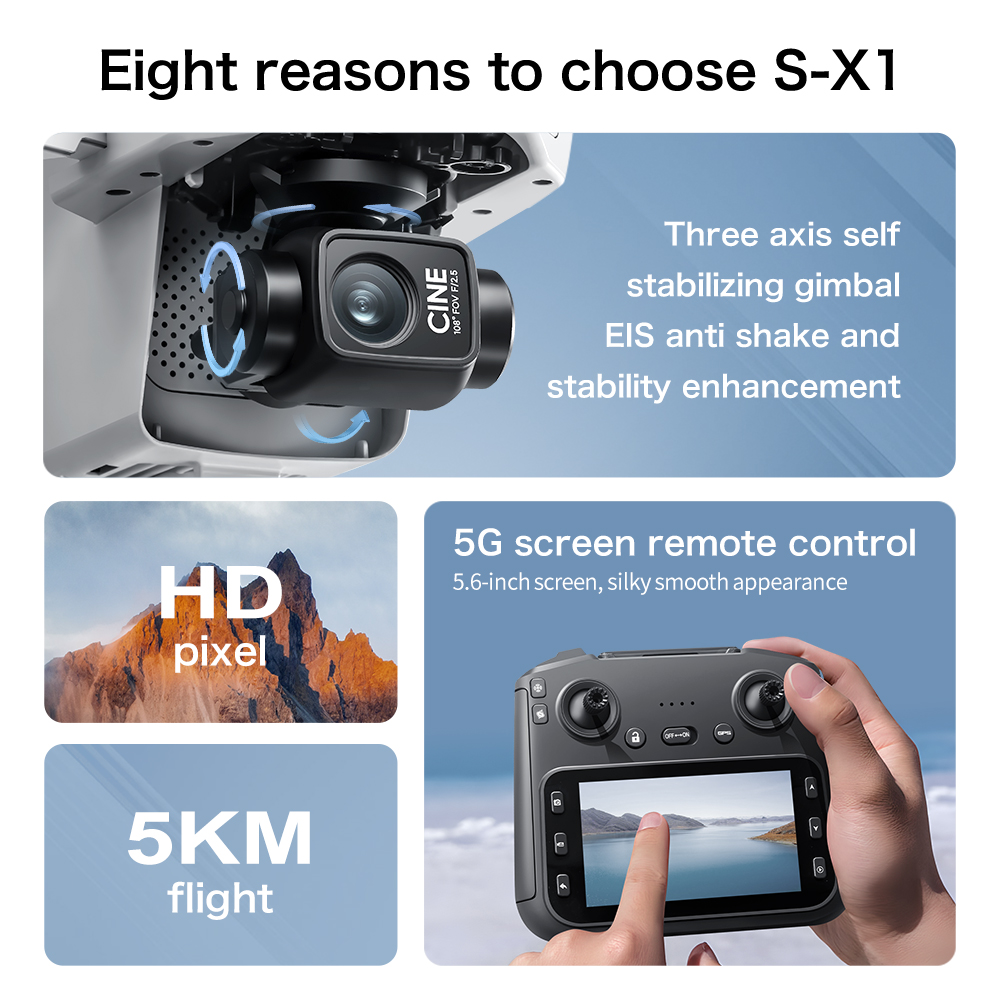 طائرة بدون طيار S-X1 الأصلية ب - مراجعة Drone Rc Land وسعره