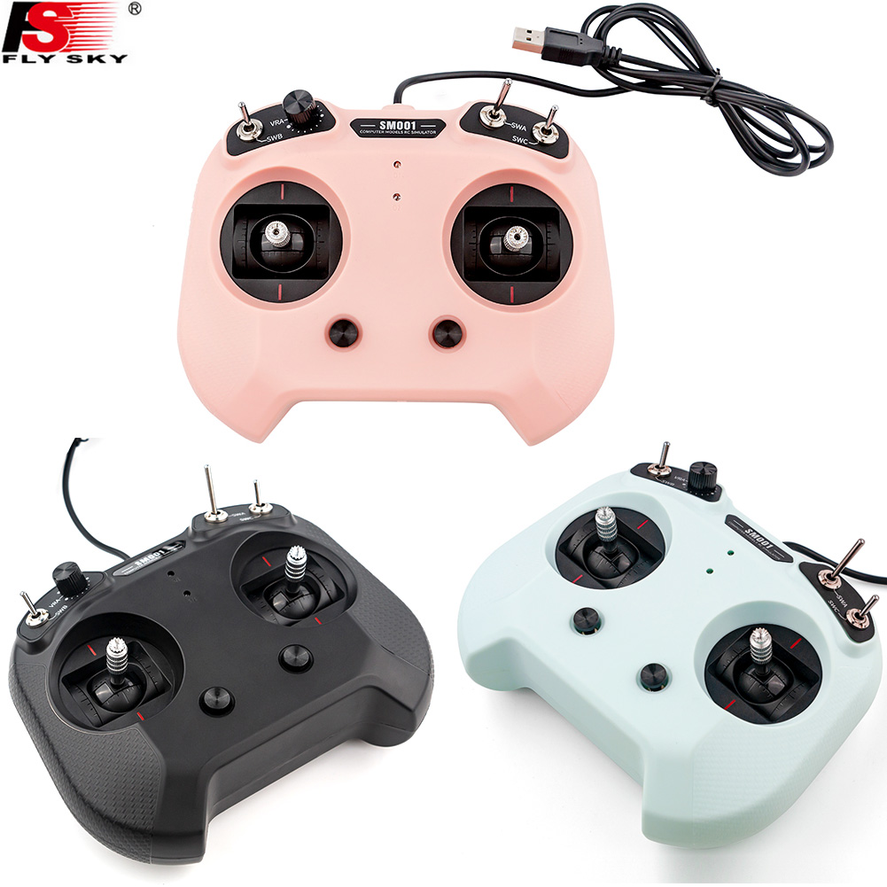 Flysky SM001 6/8CH RC محاكي يد - مراجعة Drone Rc Simulator وسعره
